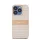DKNY PU Leather Repeat Pattern Tonal Stripe iPhone 14 Pro Max hátlap tok, rózsaszín
