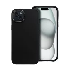   Frame iPhone 15 Plus közepesen ütésálló tok kameravédő kerettel, fekete