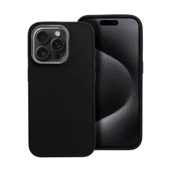   Frame iPhone 15 Pro közepesen ütésálló tok kameravédő kerettel, fekete