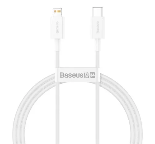 Baseus Superior Series USB-C / Lightning töltő- és adatkábel, 20W, PD, 1m, fehér