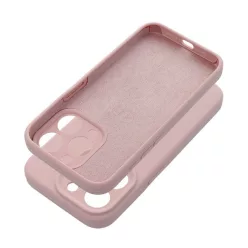   2mm Apple iPhone 15 Pro Max szilikon hátlap tok, világos rózsaszín