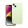 Roar Apple iPhone 14 Plus prémium szilikon tok velúr béléssel, világoszöld