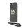 DKNY PU Leather Stack Logo Apple iPhone 15 hátlap tok csuklópánttal, barna
