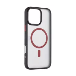   Tactical MagForce Hyperstealth 2.0 Apple iPhone 16 Pro Max MagSafe kompatibilis tok, fekete/piros