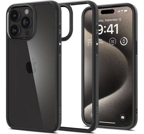 Spigen Ultra Hybrid Apple iPhone 16 Pro Max tok, Matte Black, fekete ACS07996