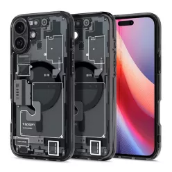   Spigen Ultra Hybrid MagFit Apple iPhone 16 Plus tok, Zero One, fekete ACS08078