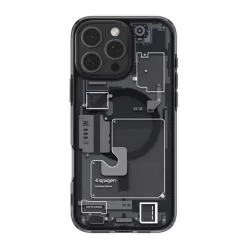   Spigen Ultra Hybrid MagFit Apple iPhone 16 Pro tok, MagSafe, Zero One, fekete ACS08135