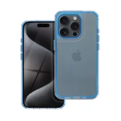   Matrix Apple iPhone 15 Pro Max hátlap tok kameravédő peremmel, kék