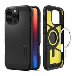   Spigen Tough Armor MagFit Apple iPhone 16 Pro Max tok, MagSafe, fekete
