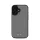 DKNY PU Leather Silver Metal Logo iPhone 16 MagSafe tok, szürke