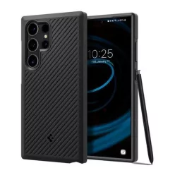   Spigen Core Armor Samsung Galaxy S24 Ultra tok, Matte Black, fekete ACS07194