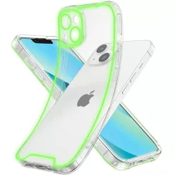   Apple iPhone 15 Pro foszforeszkáló / sötétben világító szilikon tok, zöld