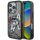 Karl Lagerfeld Liquid Glitter Scattered Choupette iPhone 16 Pro hátlap tok, fekete