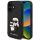 Karl Lagerfeld PU Saffiano Karl and Choupette iPhone 16 tok, fekete