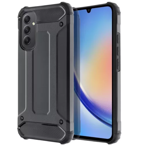 Forcell Armor ütésálló hátlap tok, Samsung Galaxy A55 5G, fekete