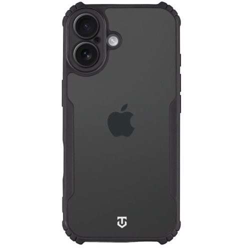 Tactical Quantum Stealth Apple iPhone 17 hátlap tok, átlátszó/fekete