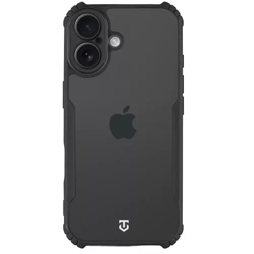 Tactical Quantum Stealth Apple iPhone 17 hátlap tok, átlátszó/fekete