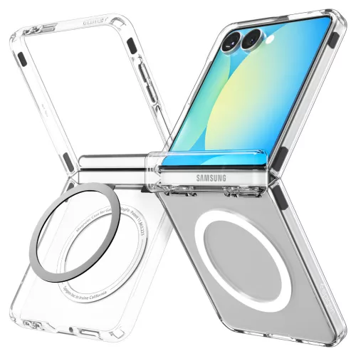 Spigen Ultra Hybrid Pro Magfit Samsung Galaxy Flip 7 tok, MagSafe, átlátszó