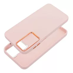   Frame Samsung Galaxy A17 / Galaxy A18 közepesen ütésálló tok kameravédő kerettel, rózsaszín