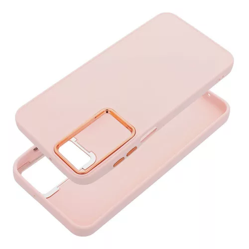 Frame Samsung Galaxy A17 közepesen ütésálló tok kameravédő kerettel, rózsaszín