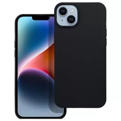 Matt szilikon Apple iPhone 17 tok, fekete