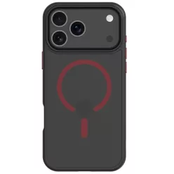   Tactical MagForce Hyperstealth 2.0 Apple iPhone 17 Pro MagSafe hátlap tok, fekete/piros