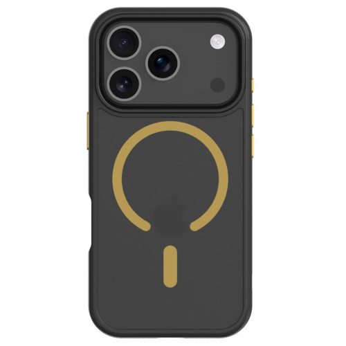 Tactical MagForce Hyperstealth 2.0 Apple iPhone 17 Pro MagSafe hátlap tok, fekete/sárga
