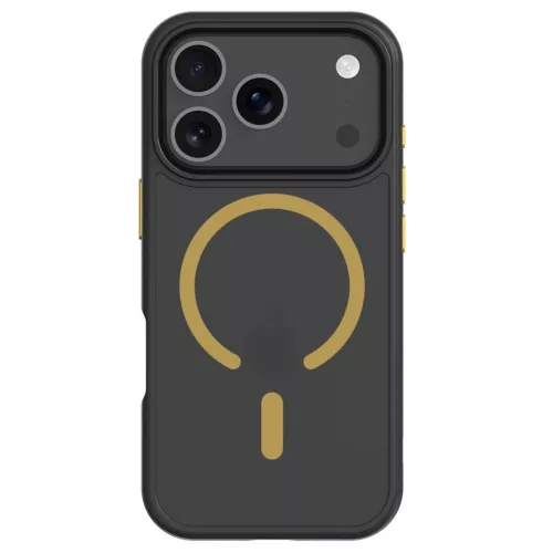 Tactical MagForce Hyperstealth 2.0 Apple iPhone 17 Pro MagSafe hátlap tok, fekete/sárga