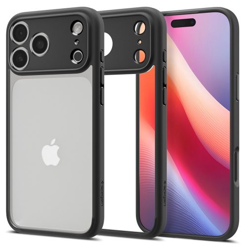 Spigen Ultra Hybrid Apple iPhone 17 Pro tok, Matte Black, fekete