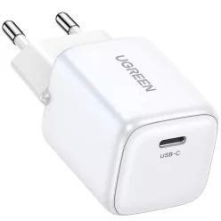  Ugreen Nexode CD318 USB-C hálózati töltő, PD3.0, QC4.0, GaN, 20W, fehér