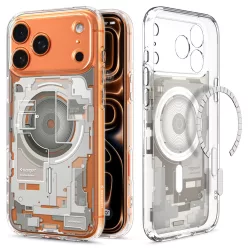   Spigen Ultra Hybrid MagFit Apple iPhone 17 Pro tok, MagSafe, Zero One, Natural Titanium