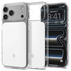   Spigen Ultra Hybrid T MagFit Apple iPhone 17 Pro Max tok, MagSafe, Glossy White, fehér