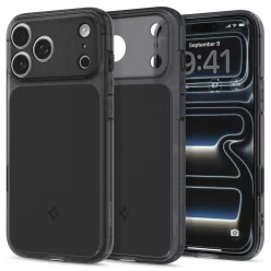   Spigen Ultra Hybrid T MagFit Apple iPhone 17 Pro Max tok, MagSafe, Matte Black, fekete