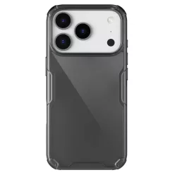   Nillkin Nature Pro Apple iPhone 17 Pro Max szilikon tok, átlátszó-fekete