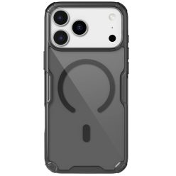   Nillkin Nature Pro Apple iPhone 17 Pro Max mágneses hátlap tok, átlátszó-fekete