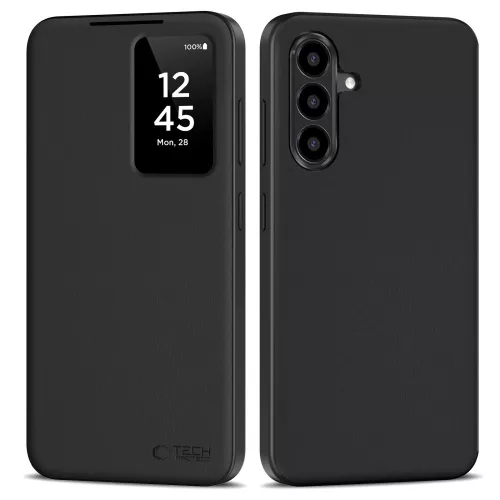 Tech-Protect Smart Wallet Samsung Galaxy A17 flip / kinyitható tok, fekete