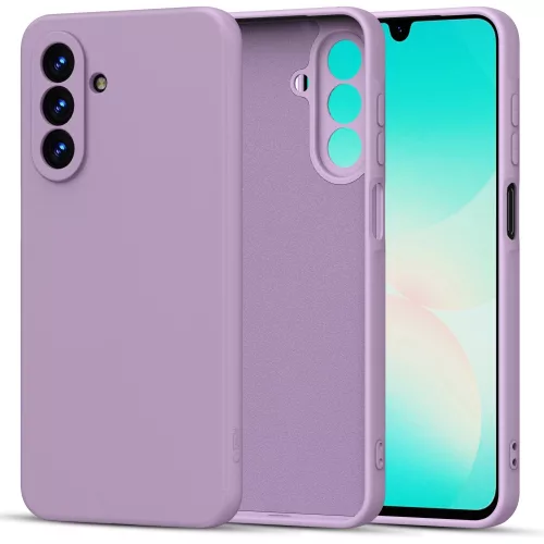 Tech-Protect Icon Samsung Galaxy A17 szilikon tok mikroszálas béléssel, lila