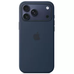   Apple iPhone 17 Pro Max gyári szilikon tok, MagSafe, sötétkék
