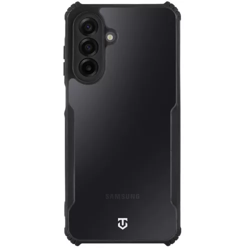 Tactical Quantum Stealth Samsung Galaxy A17 / Galaxy A18 hátlap tok, átlátszó/fekete
