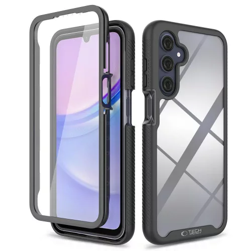 Tech-Protect Defense360 Samsung Galaxy A16 strapabíró tok kijelzővédelemmel, fekete