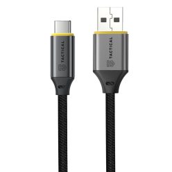   Tactical Fast Rope Aramid 2.0 USB-A-USB-C töltő- és adatkábel, szőtt, 0,3m, fekete