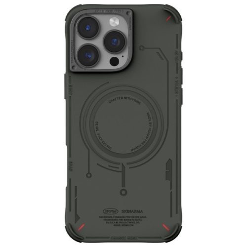 Skinarma Mecha Apple iPhone 16 Pro mágneses tok, olivazöld / szürke