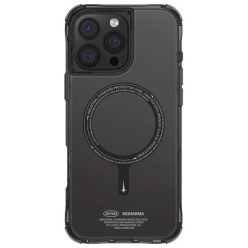   Skinarma Saido Apple iPhone 16 Pro Max mágneses tok, Magsafe kompatibilis, fekete