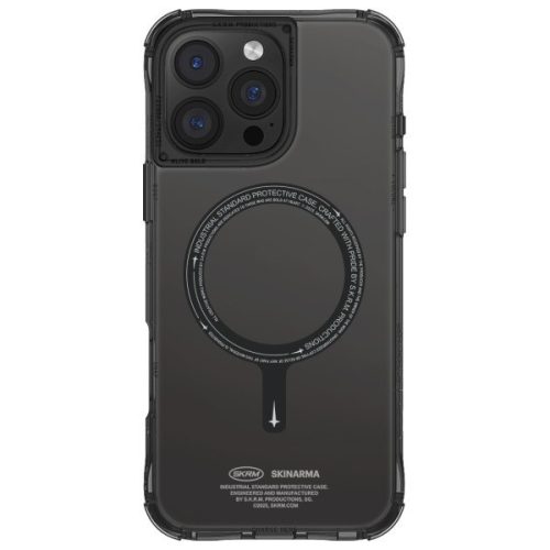 Skinarma Saido Apple iPhone 16 Pro Max mágneses tok, Magsafe kompatibilis, fekete