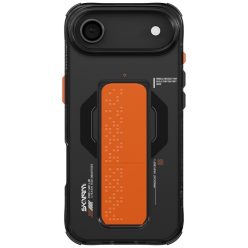   Skinarma Haxa Apple iPhone Air (2025) mágneses tok kitámasztóval, Magsafe kompatibilis, fekete