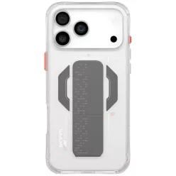   Skinarma Haxa Apple iPhone 17 Pro mágneses tok kitámasztóval, Magsafe kompatibilis, átlátszó