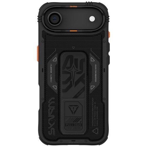 Skinarma Phantom Apple iPhone Air (2025) mágneses tok kitámasztóval, Magsafe kompatibilis, fekete