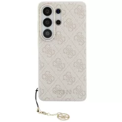   Guess 4G Classic Logo Charm Samsung Galaxy S26 Ultra mágneses tok, MagSafe, rózsaszín