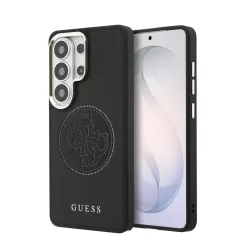   Guess PU Perforated 4G Logo Samsung Galaxy S26 Ultra mágneses tok, fekete