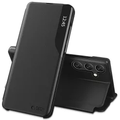   Tech-Protect Smart View Samsung Galaxy A37 flip / kinyitható tok, fekete